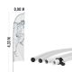 Werbefahnen Mast Aluminium Curved 4,33m - AxOx